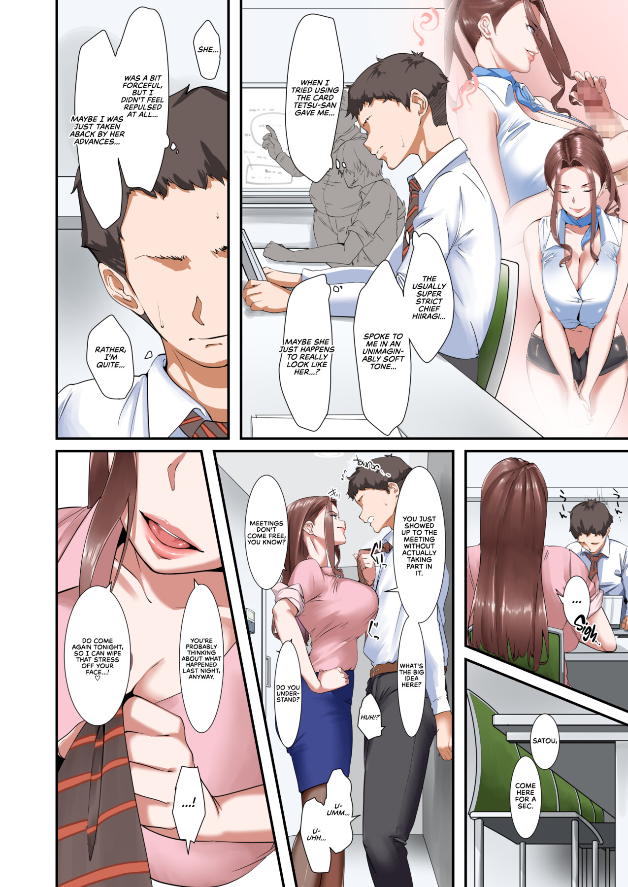 Hentai Manga Comic-A Boss With Slutty Tits Who Gives Naughty Services in the Company's Relaxation Room-Read-12